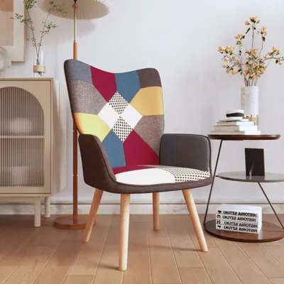 Obrázek produktu pro The Living Store Relaxsessel Patchwork Stoff