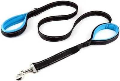 Immagine prodotto di Guinzaglio tubolare per cani - Nero/Blu