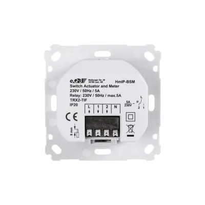 Immagine prodotto di HOMEMATIC IP Smart Home 142720A0 Attuatore di misura, 5 A, da incasso