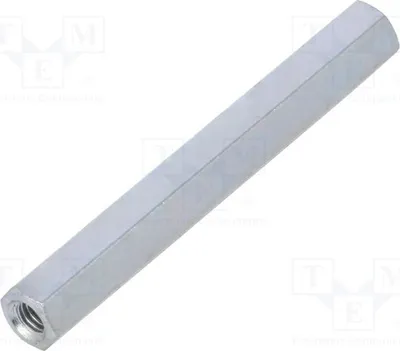 Immagine prodotto di 10 distanziatori filettati esagonali da 40 mm, con filettatura interna M3. 123X40 Distanziatori