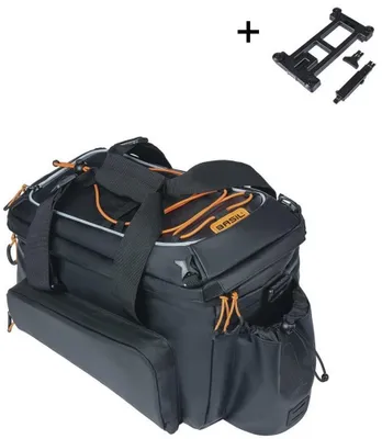 Obrázok produktu pre Taška na batožinu Basil Miles Tarpaulin XL Pro MIK 9-36 litrov 33 x 19 x 18 cm - čierna/oranžová