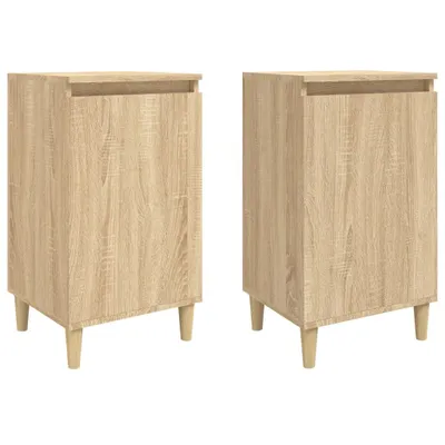 Produktbild von Nachttische 2 Stk. Sonoma-Eiche 40x35x70 cm Holzwerkstoff
