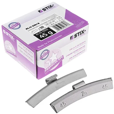 Produktbild von STIX ZN/A Zink Schlaggewichte 45g für Alufelgen Auswuchtgewichte 50 Stk.