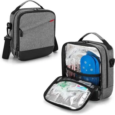 Produktbild von Famanu Insulin-Kühltasche für Diabetesbedarf mit Schulterriemen