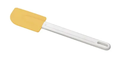 Productafbeelding van Tescoma 630282, Keuken spatel, Wit, Geel, Kunststof, Siliconen, Kunststof, Ophangoog, 220 °C
