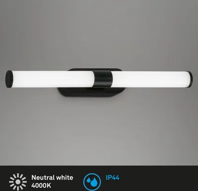 Produktbild von LED Spiegelleuchte 40 cm 4000 Kelvin 6 Watt 720 Lumen IP44 chrom Briloner