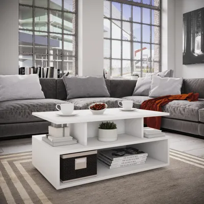 Produktbild von Couchtisch Carlos 80x50 cm Weiß