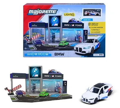 Produktbild von Majorette BMW Showroom Set + 1 Vehicle