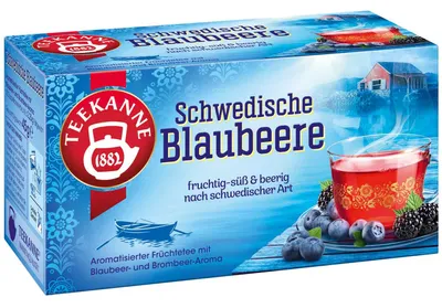 Image de Teekanne 7502 Thé suédois aux myrtilles - 20 sachets