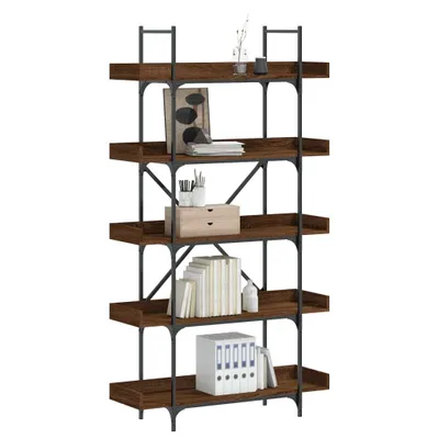 Obrázek produktu pro VidaXL 837701, Hnědá, Dub, Kov, Dřevo, 1000 mm, 330 mm, 1805 mm