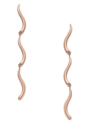 Produktbild von Moderne hä ngende Bronze-Ohrringe Wave SKJ1785791