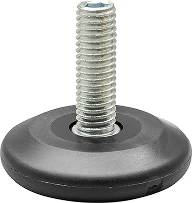 Produktbild von QuickClick Höhenverstellschraube Kunststoff-Einsatz, ø37mm, M8x25mm, schwarz