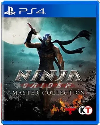 The image shows the front cover of a video game case for the Ninja Gaiden Master Collection on PS4.