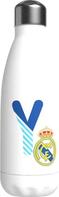 Productafbeelding van Real Madrid drinkfles, 550 ml, wit, met de letter Y