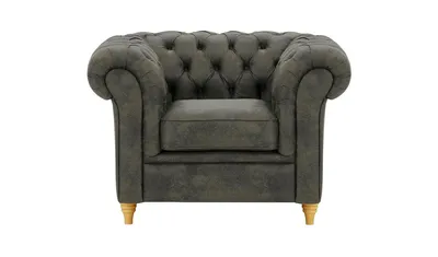 Produktbild von SLF24 - Sessel Chesterfield - Madagaskar 18 - grau