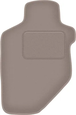 Produktbild von Fahrerfußmatte Velours beige passend für Opel Frontera B (1998-2006, 3 Türen) – mit Befestigungen – passgenau
