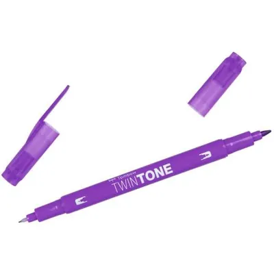 Produktbild von Doppelfasermaler TwinTone Rund- und Finelinerspitze violet