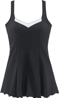 Produktbild von LASCANA Badekleid schwarz-reinweiß Größe 42 Cup D