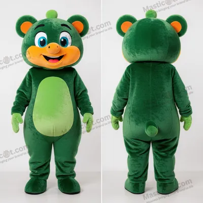 Image de Mascotte MASTICOT Joueur de Jonglage Verte Forêt