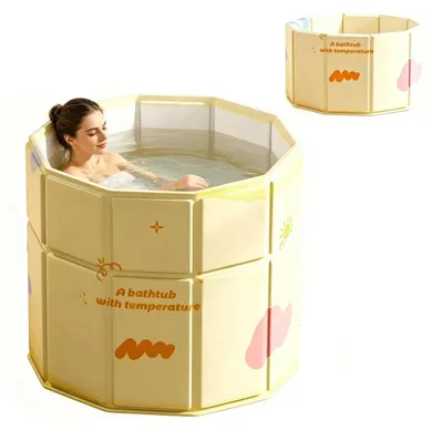 Produktbild von Faltbare Badewanne für Erwachsene - Platzsparend mit Einstieg für Eisbad und Warmbad