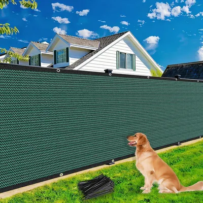 Produktbild von Windschutz Balkon Sichtschutz HDPE, 1,2 x 6 m, grün-schwarz, UV-Schutz für Garten