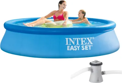 Produktbild von Intex 28108GN INTEX Pool Easy Set 244x61cm mit Filterpumpe rund blau
