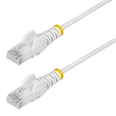 Productafbeelding van StarTech.com N6PAT250CMWHS, 2,5 meter, Cat6, U/UTP (Twisted Pair), RJ-45, RJ-45, Wit