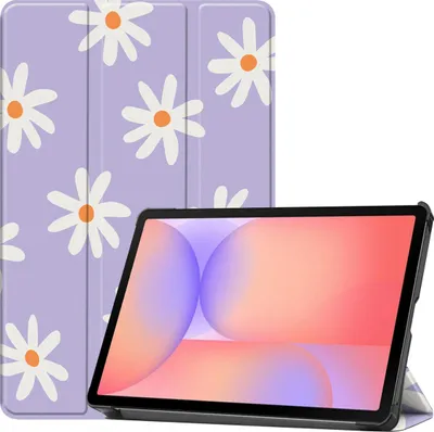 Productafbeelding van imoshion Design Trifold Bookcase voor de Samsung Galaxy Tab S9 11.0 inch / S10 Lite / S10 FE / S9 FE 10.9 inch - Flower Distance