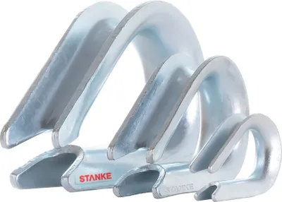 Produktbild von Seilwerk STANKE 15x Kausche Verzinkt 10 mm Drahtseilkausche für Forstseil Windenseil Stahlseil Naturseil DIN