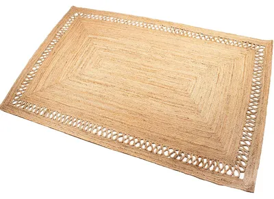 Jute-Teppich, rechteckig, natur, 300 x 200 x 1 cm