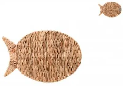 Immagine prodotto di H&H Tovaglietta In Foglia Di Giacinto A Forma Di Pesce Cm51X35