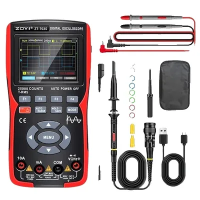 Produktbild von Oszilloskop, Digitalmultimeter, Signalgenerator, 1 Probe