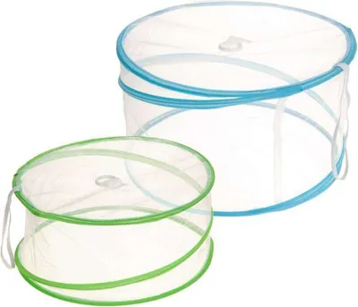Produktbild von EXCELLENT HOUSEWARE Fliegenhaube Abdeckhaube für Lebensmittel Fliegenschirm, Fliegen-Schutz für Essen, für Grill, 2 Stück