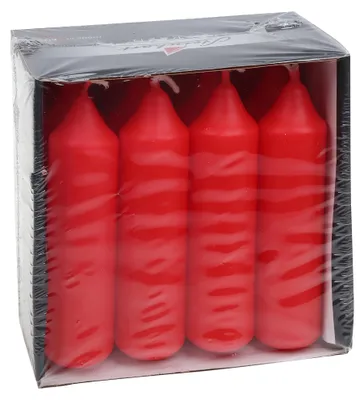 Produktbild von Adventskerzen Rot 100 x Ø 25 mm, 12 Stück