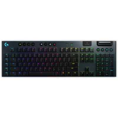 Produktbild von Logitech G 920-008906, Kabellos, RF Wireless + Bluetooth, Mechanischer Switch, QWERTY, RGB-LED, Schwarz