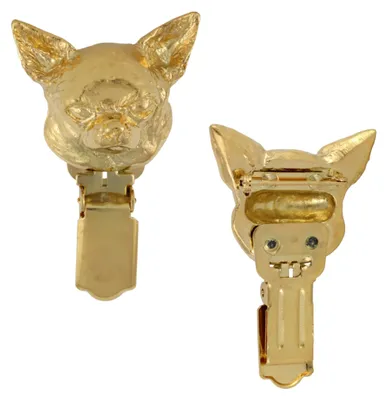 Produktbild von Art-Dog Brosche Kurzhaar-Chihuahua I – vergoldet