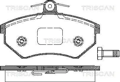 Produktbild von TRISCAN Bremsbeläge Satz Vorne Bremsklötze für VW GOLF III (1H1) 8110 29986