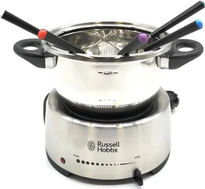 Produktbild von Russell Hobbs Fondueset Fiesta Käsefondue Schokofondue Ölfondue 6 Gabeln Essensfest