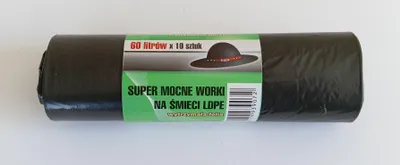Image de Sacs poubelle 60 L 60*80 Ld noirs 10 pièces - An 60 L/10