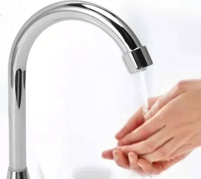 Produktbild von Famanu Handsfree Fußpedal Waschbeckenarmatur - Edelstahl Fußarmatur für Toilette und Badezimmer