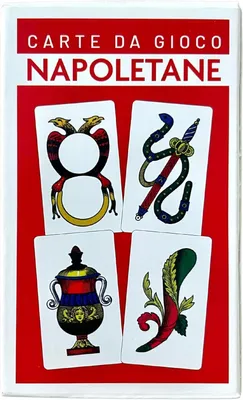Imagen del producto de Cartas de juego napolitanas, 40 cartas, de colores, para juegos de cartas