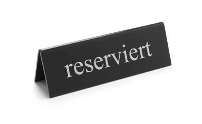 Image de HENDI Tischschild Reserviert, reserviert, 130x30x(H)38mm