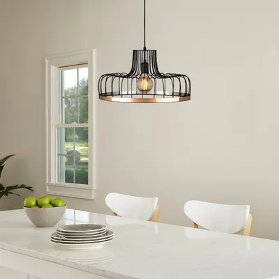Produktbild von Opviq, Fellini- Fellini ABY, Schwarz,Kupfer, Kronleuchter, Metallkörper
