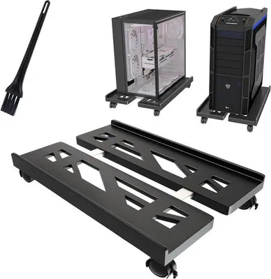Produktbild von Famanu CPU-Halter mit Rollen - verstellbar, schwarz