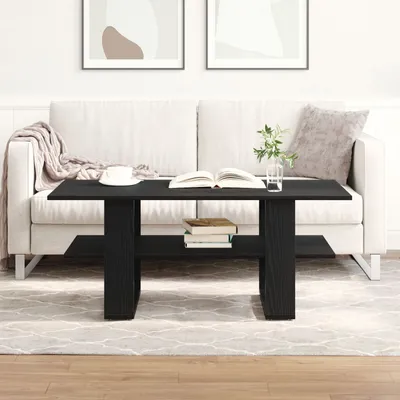 Produktbild von Möbel Couchtisch Schwarz Eiche 102x55x42 cm Holzwerkstoff - Couchtische 862432