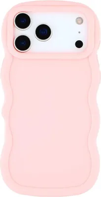 Image de Étui pour Apple iPhone 17 Pro - Coque arrière en silicone Phonesta Wavy - Rose