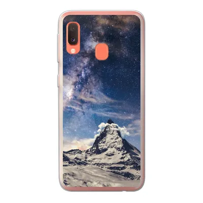 Produktbild von MuchoWow® Handyhülle Schutzhülle Hülle für Samsung Galaxy A20e Berge - Sterne - Universum - Jungen - Mädchen - Kinder Silikon Softcase Handy Hülle - Abdeckung