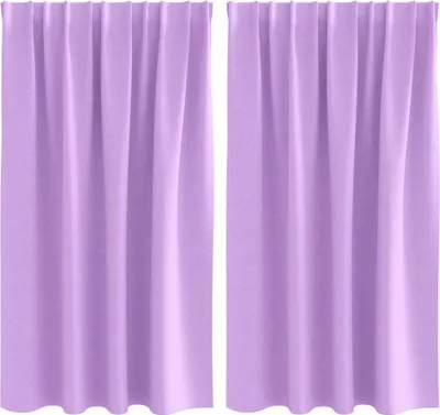 Immagine prodotto di vidaXL Tende oscuranti con anelli 2 pezzi Viola 140 x 140 cm
