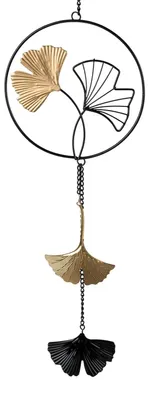Fensterkette Ginkgo 40 cm Metall Mobiles, dekorativ