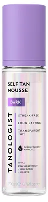 Produktbild von Tanologist Self-Tan Mousse Dark – Transparenter Selbstbräuner mit Sofortwirkung – Express Formel für tiefe Bräune – Feuchtigkeitsspendend & festigend – Vegan & tierversuchsfrei